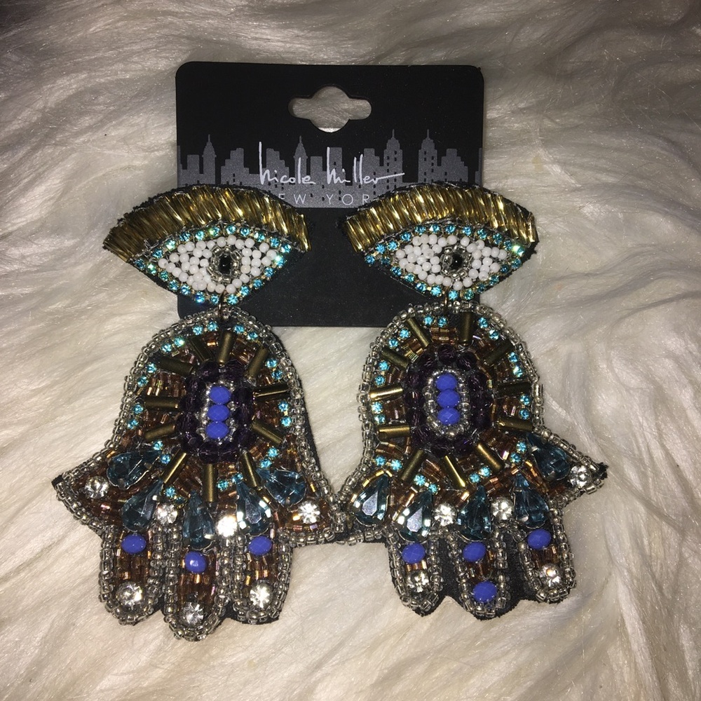 🌙 Nicole Miller Evil Eye Earrings 🪐